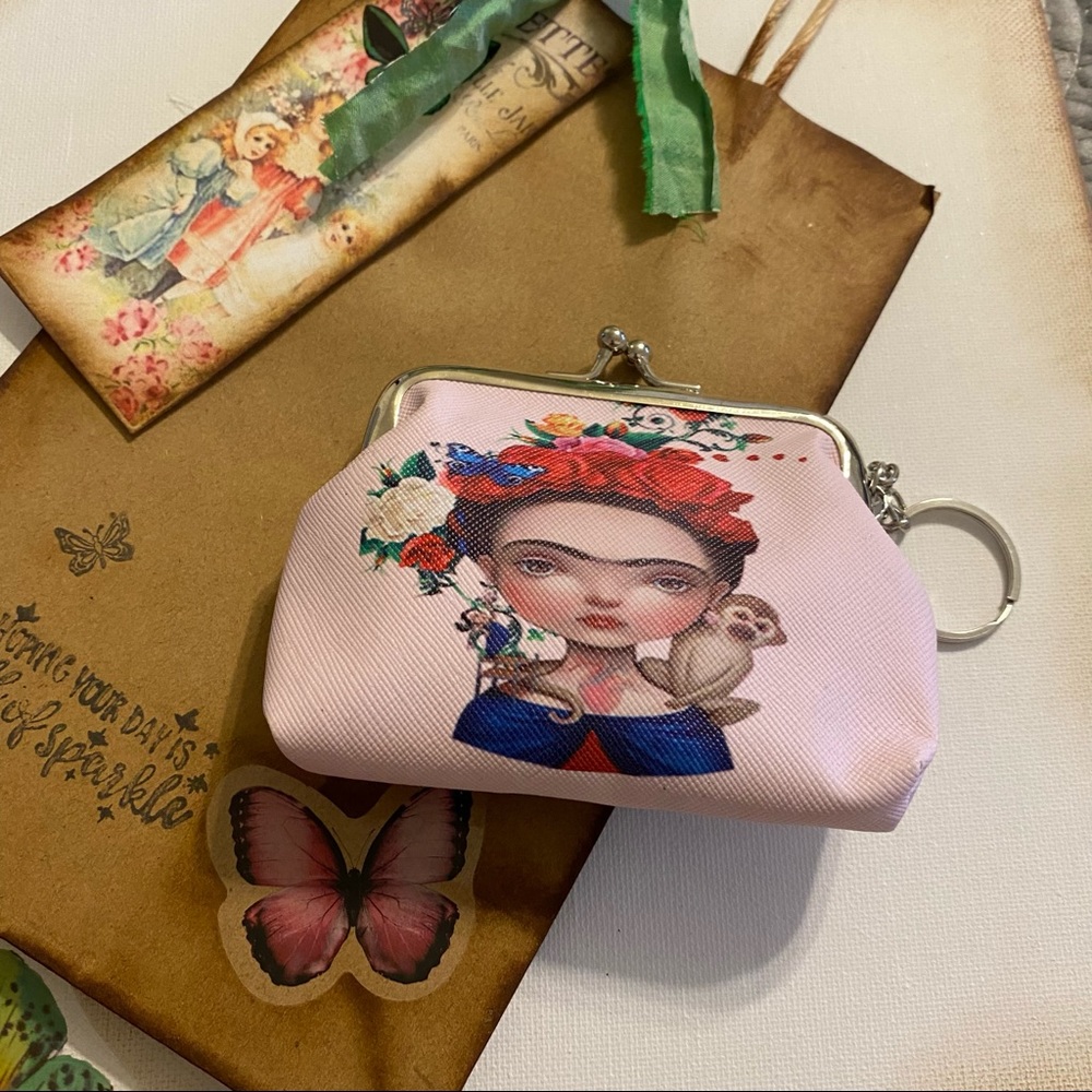 Frieda Khalo coin purse/ wallet